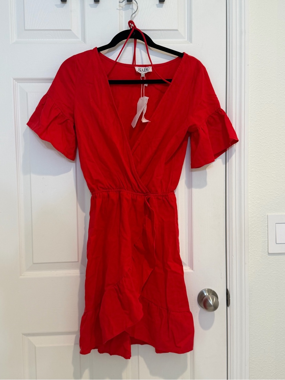 SABO Skirt Red Wrap Mini Dress (NWT)